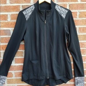 CAbi 730 Reversible Full Zip Front Sweater RARE